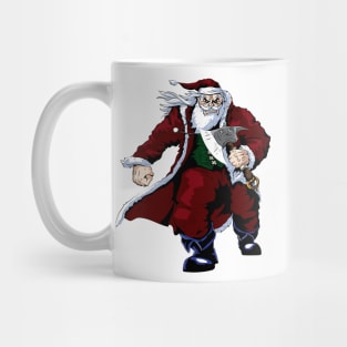 Santa's sick of your *bleep*! Mug